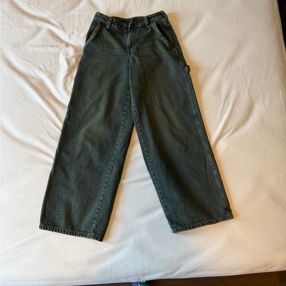 Dickies Olive Green Loose Fit Carpenter Jeans